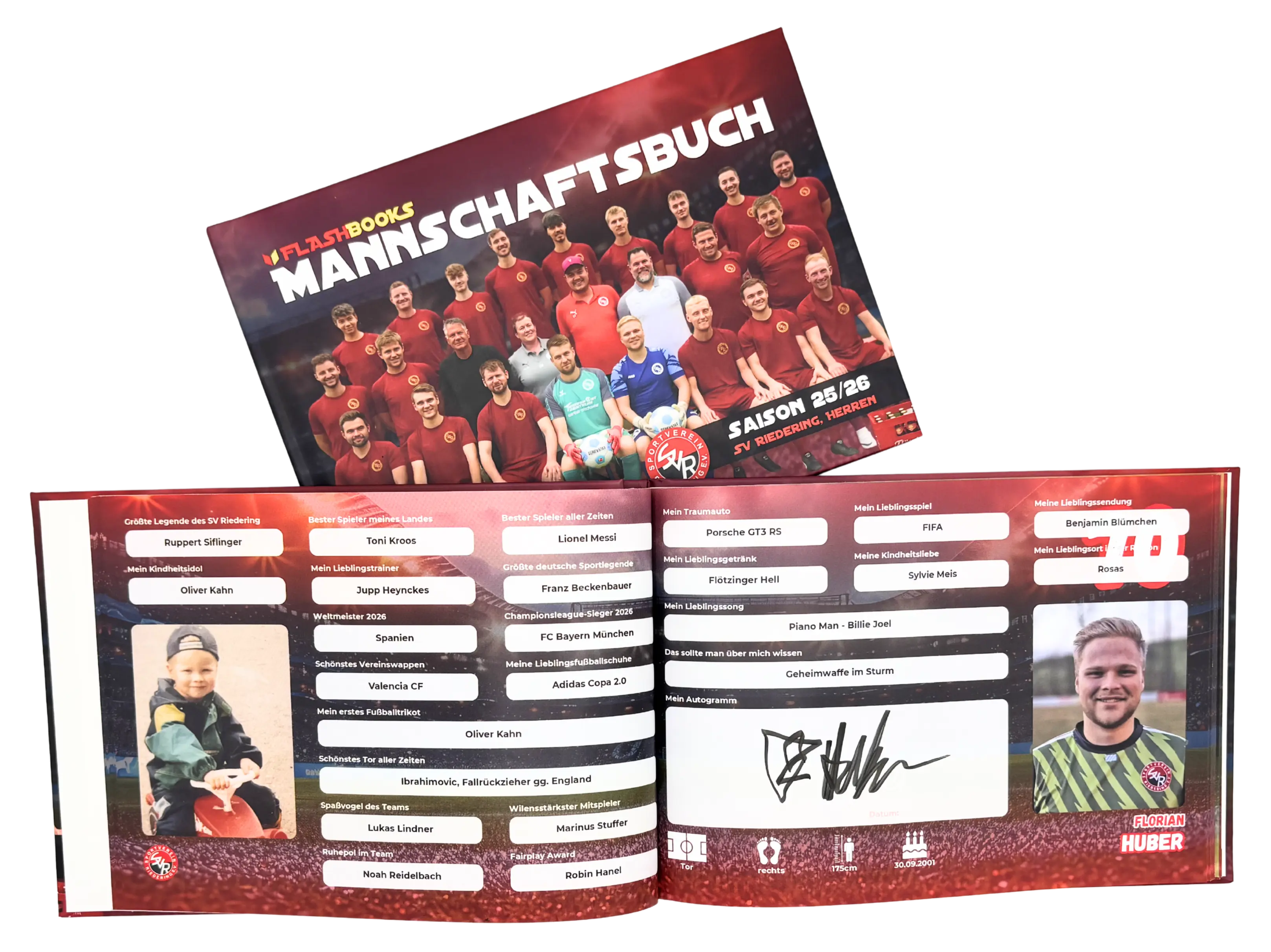 Kinder mit Pokal – Flashbooks Teambuch für Sportmannschaften